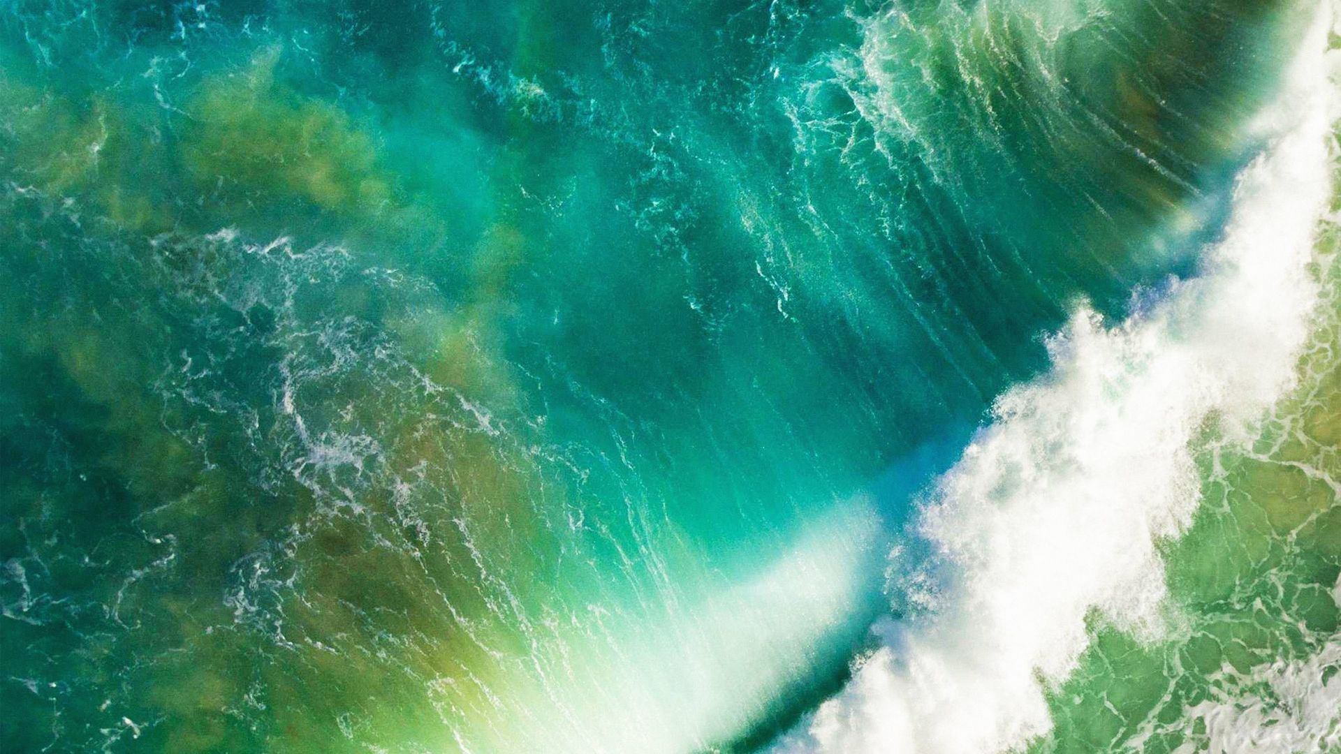 Onde oceano verde turchese, 1920x1080 1080p, Laptop
