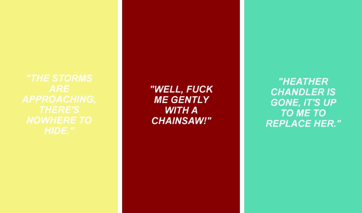 Citazioni film Heathers colorate, 1242x730 HD, Monitor Gaming