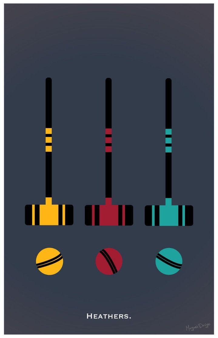 Mazze da croquet Heathers minimal, 719x1111 Verticale, Android