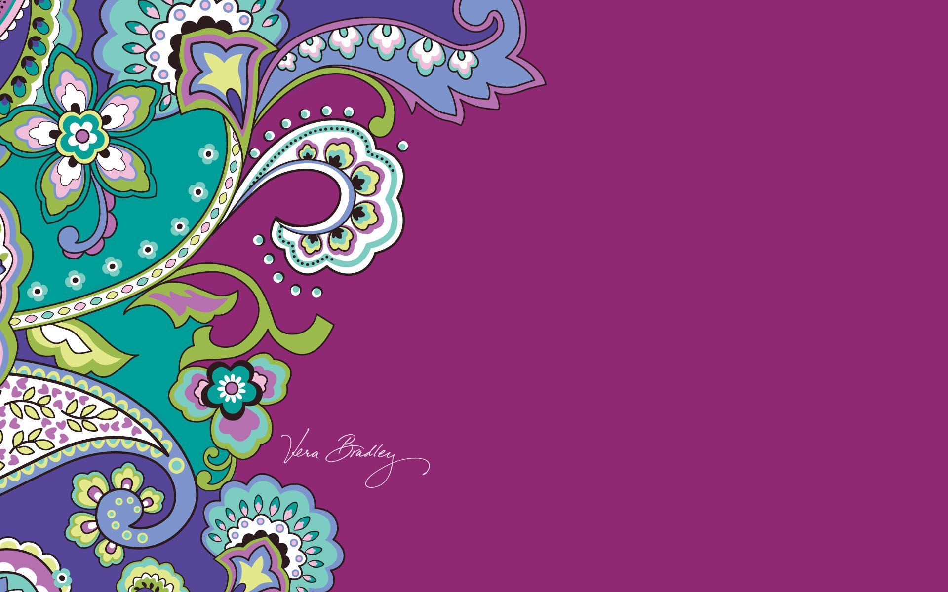 Motivo paisley Vera Bradley viola, 1920x1200 WUXGA, Monitor Gaming