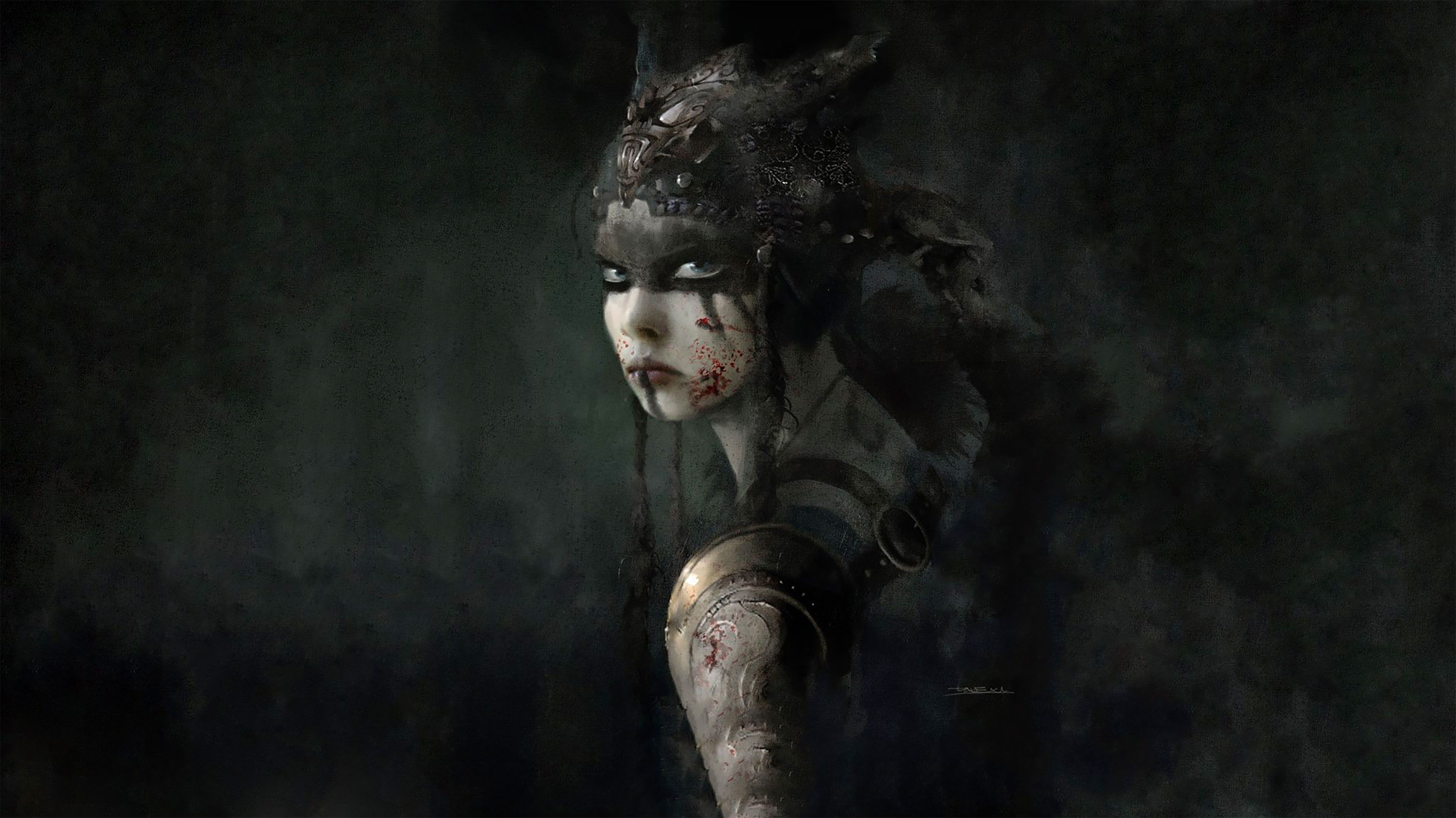 Senua Hellblade guerriera dipinta, 3840x2160 Ultra HD, 4K TV