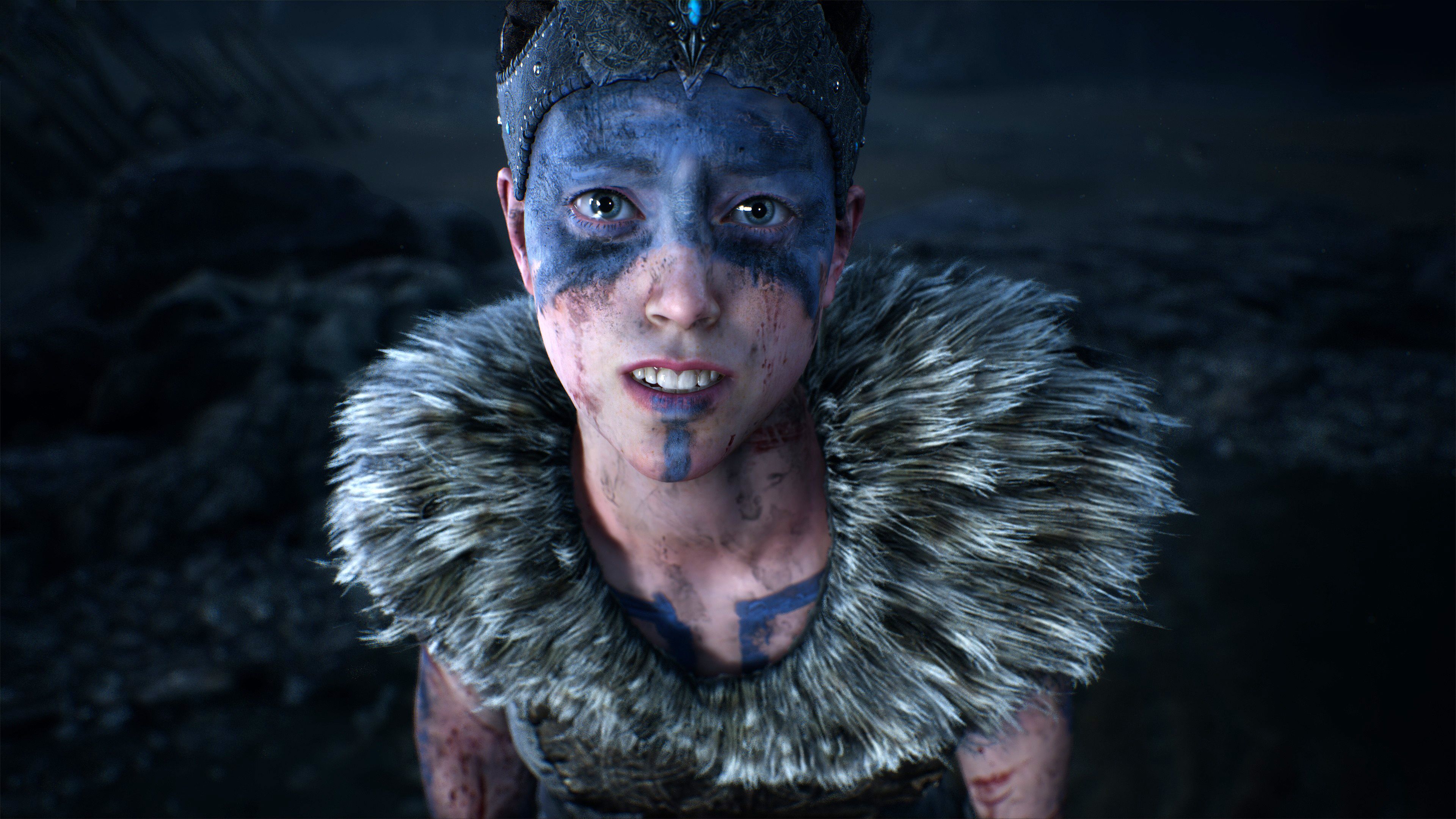Senua Hellblade guerriera dipinta, 3840x2160 4K Ultra HD, Monitor 4K