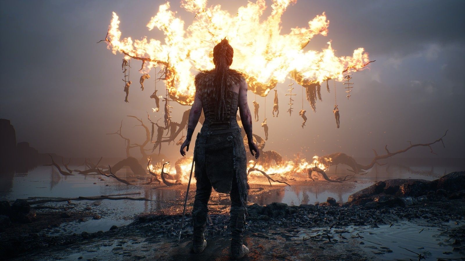 Senua fiamme Hellblade, 1600x900 HD, Desktop