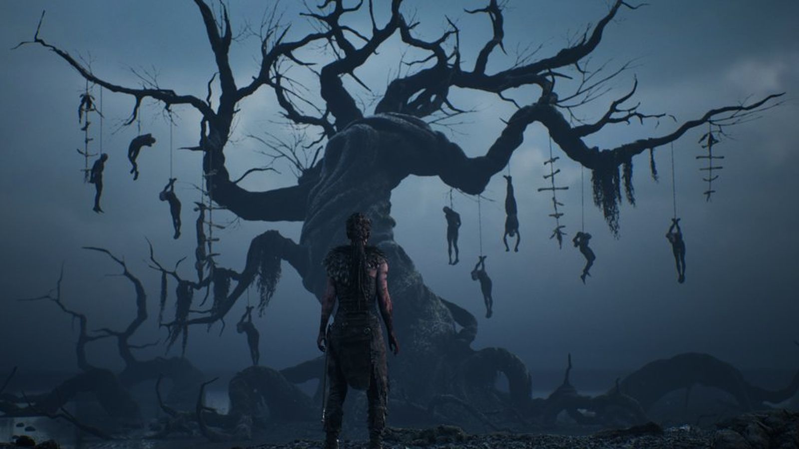 Senua albero cadaveri Hellblade, 1600x900 HD, Desktop