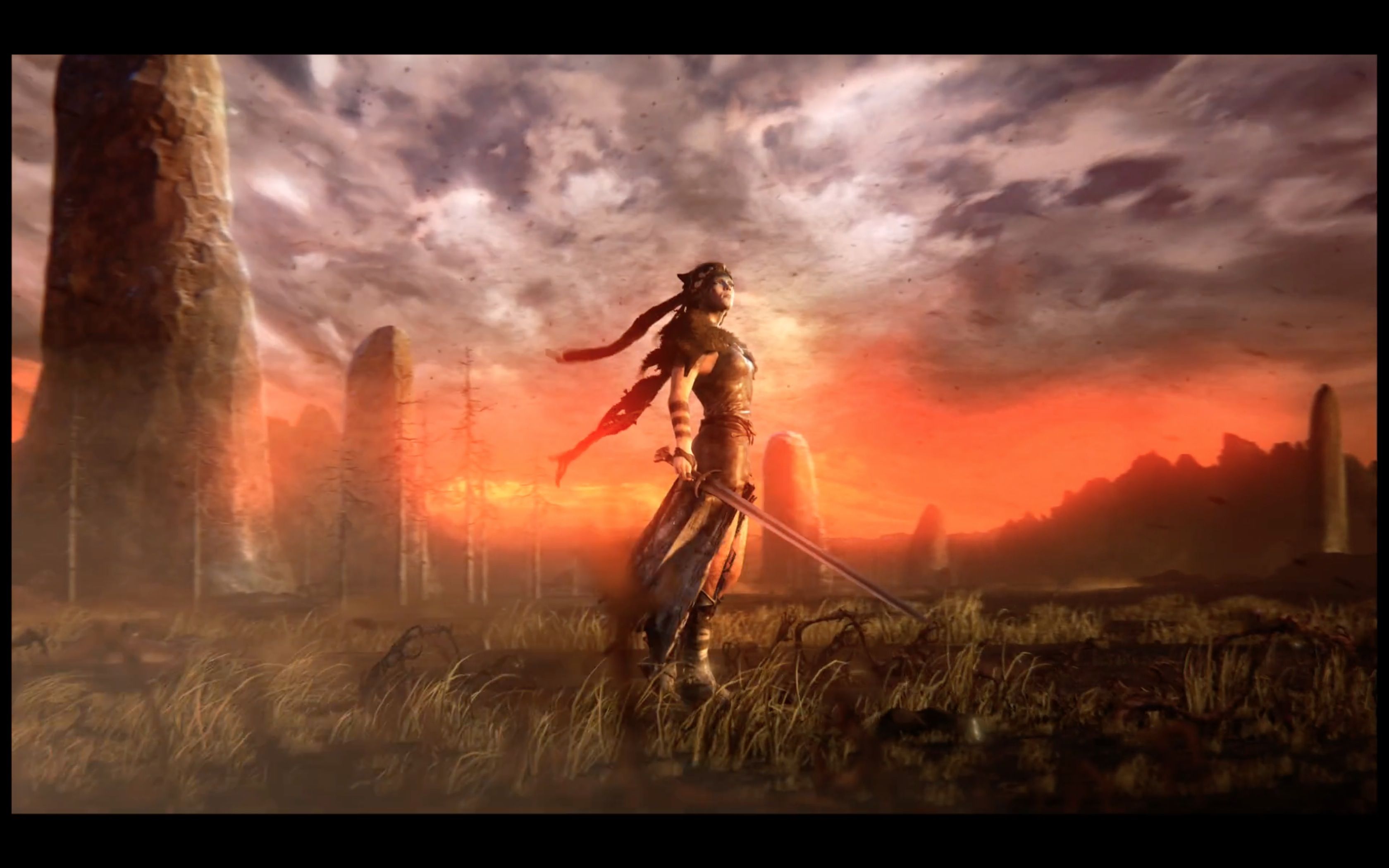 Senua Hellblade tramonto guerriera, 3360x2100 WQXGA, Desktop