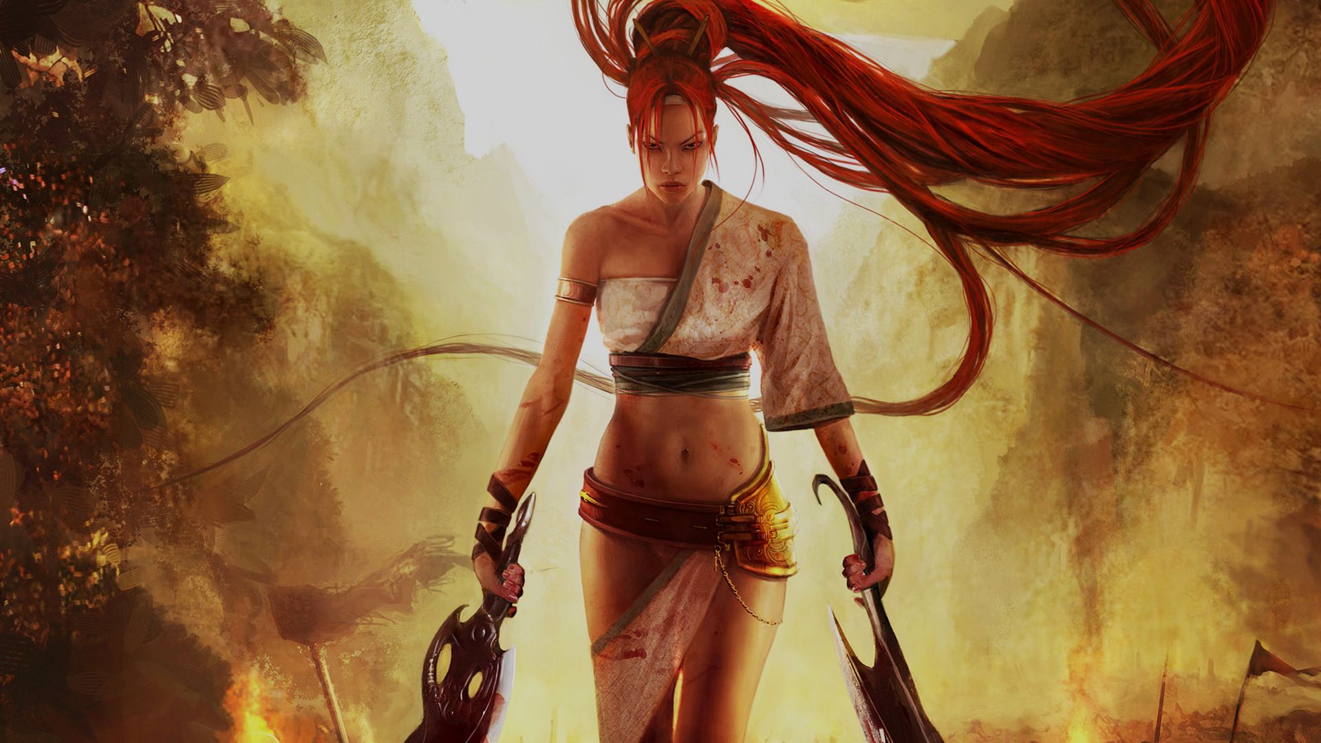 Guerriera capelli rossi, Hellblade, 1920x1080 Full HD 1080p, PC Desktop