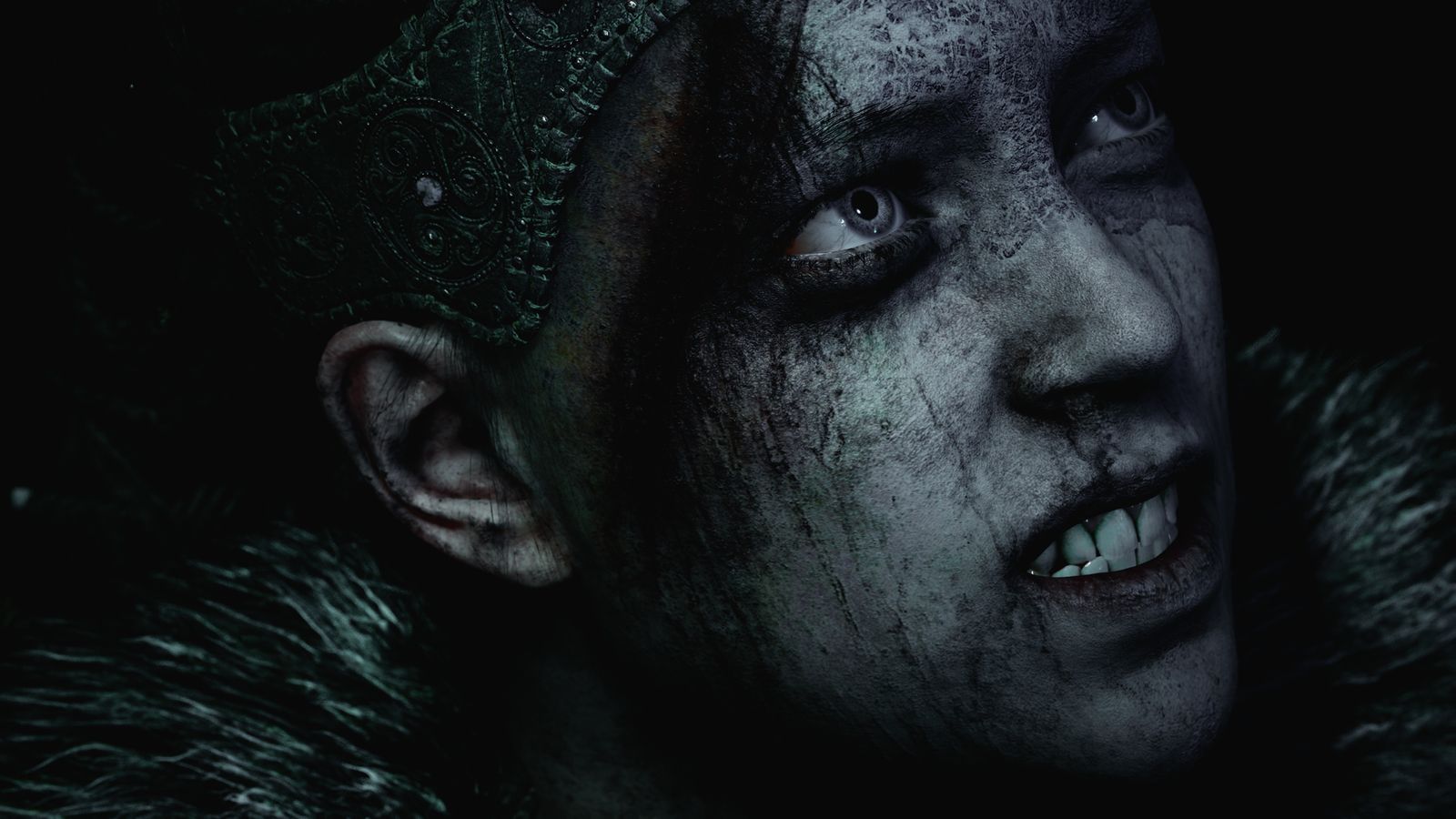 Senua volto dipinto guerra, Hellblade, 1600x900 HD, Desktop