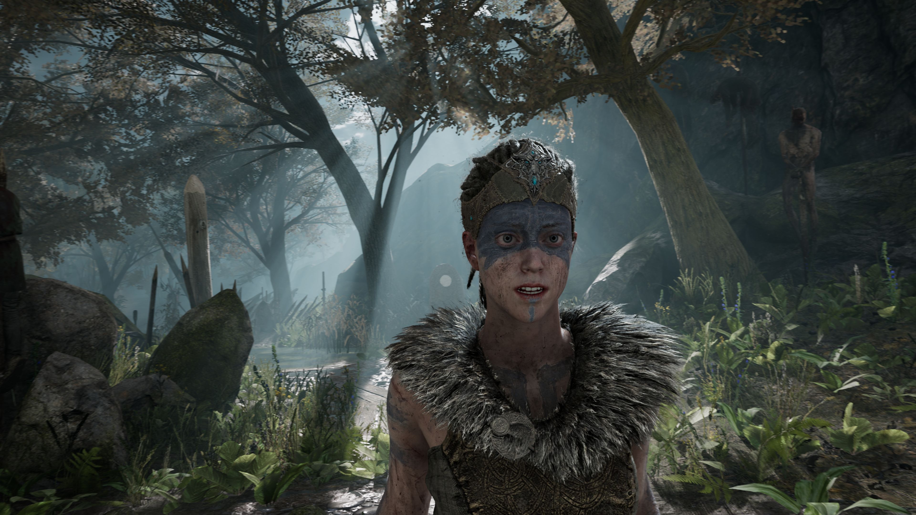 Senua nella foresta, Hellblade, 3840x2160 4K Ultra HD, Monitor 4K