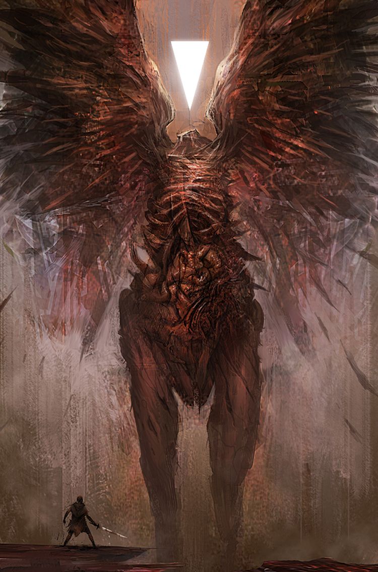 Creatura demoniaca alata, Hellblade, 750x1134 Verticale, Mobile