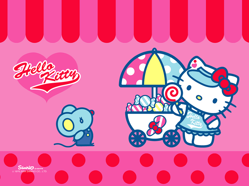 Hello Kitty carrello dolci, 1024x768 HD, PC