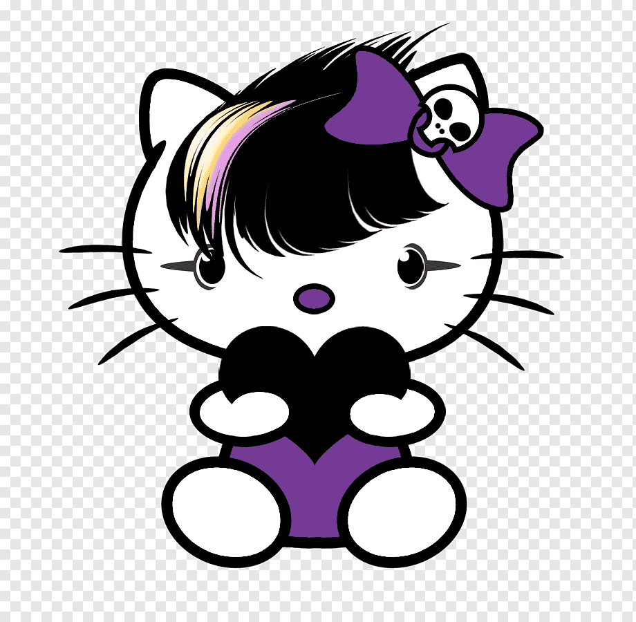 Hello Kitty emo punk viola, kawaii, 920x900 HD, Laptop