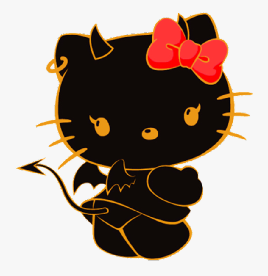 Hello Kitty demone nera, kawaii, 900x928 Full HD Verticale, iPhone