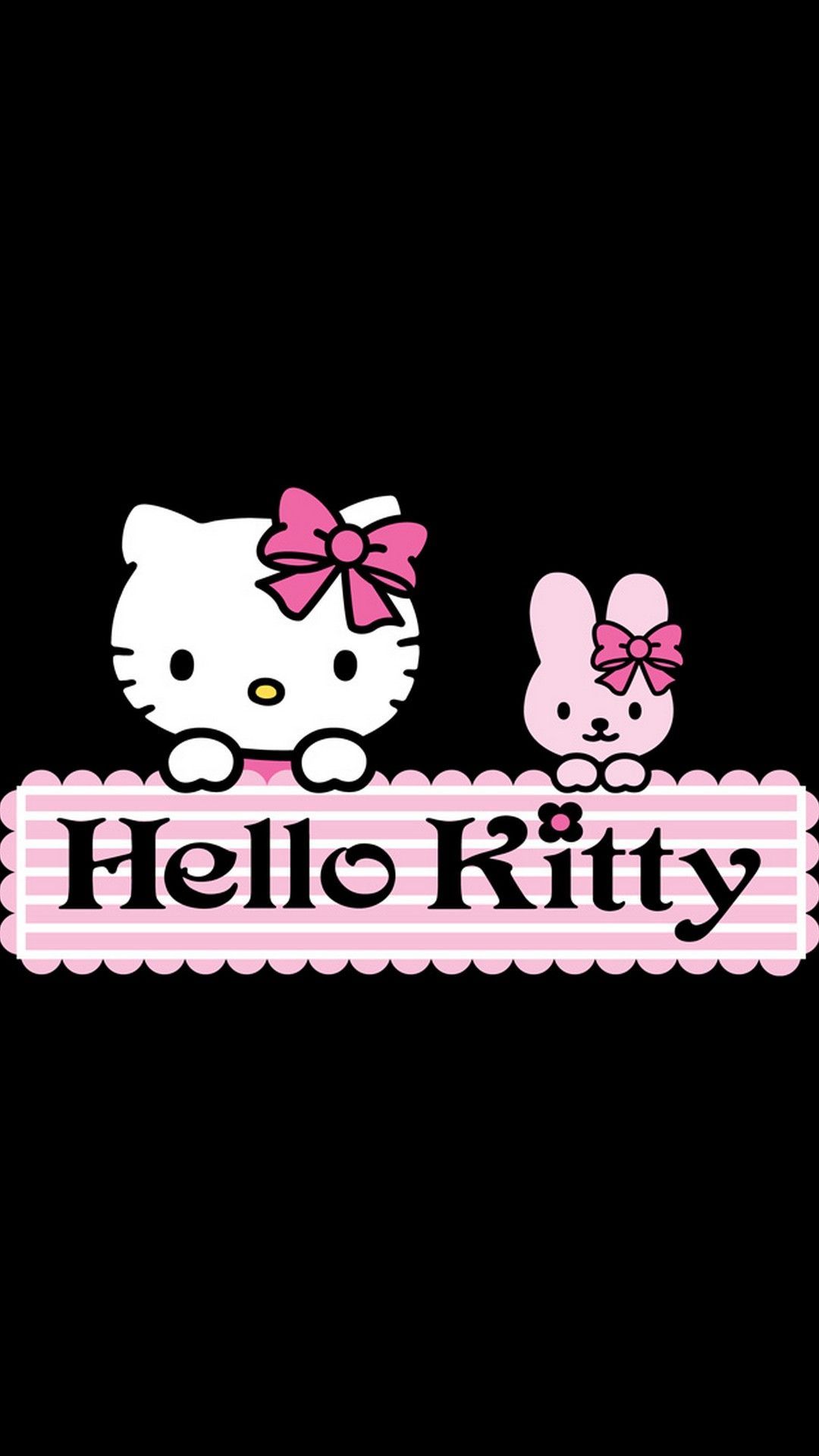 Hello Kitty silhouette damasco, 900x1165 Full HD Verticale, iPhone