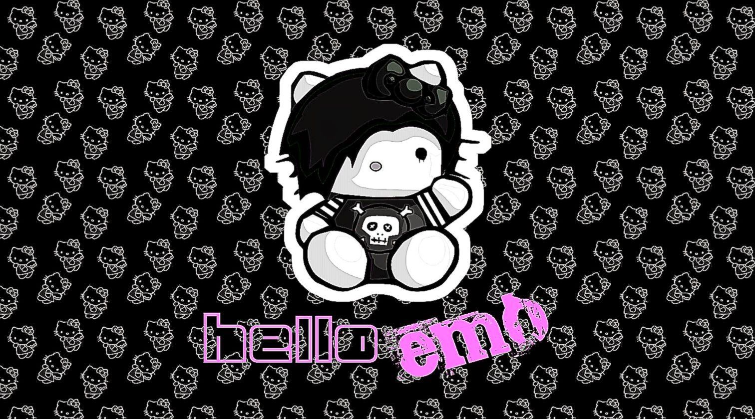 Hello Kitty emo nera, 1512x840 720p, PC