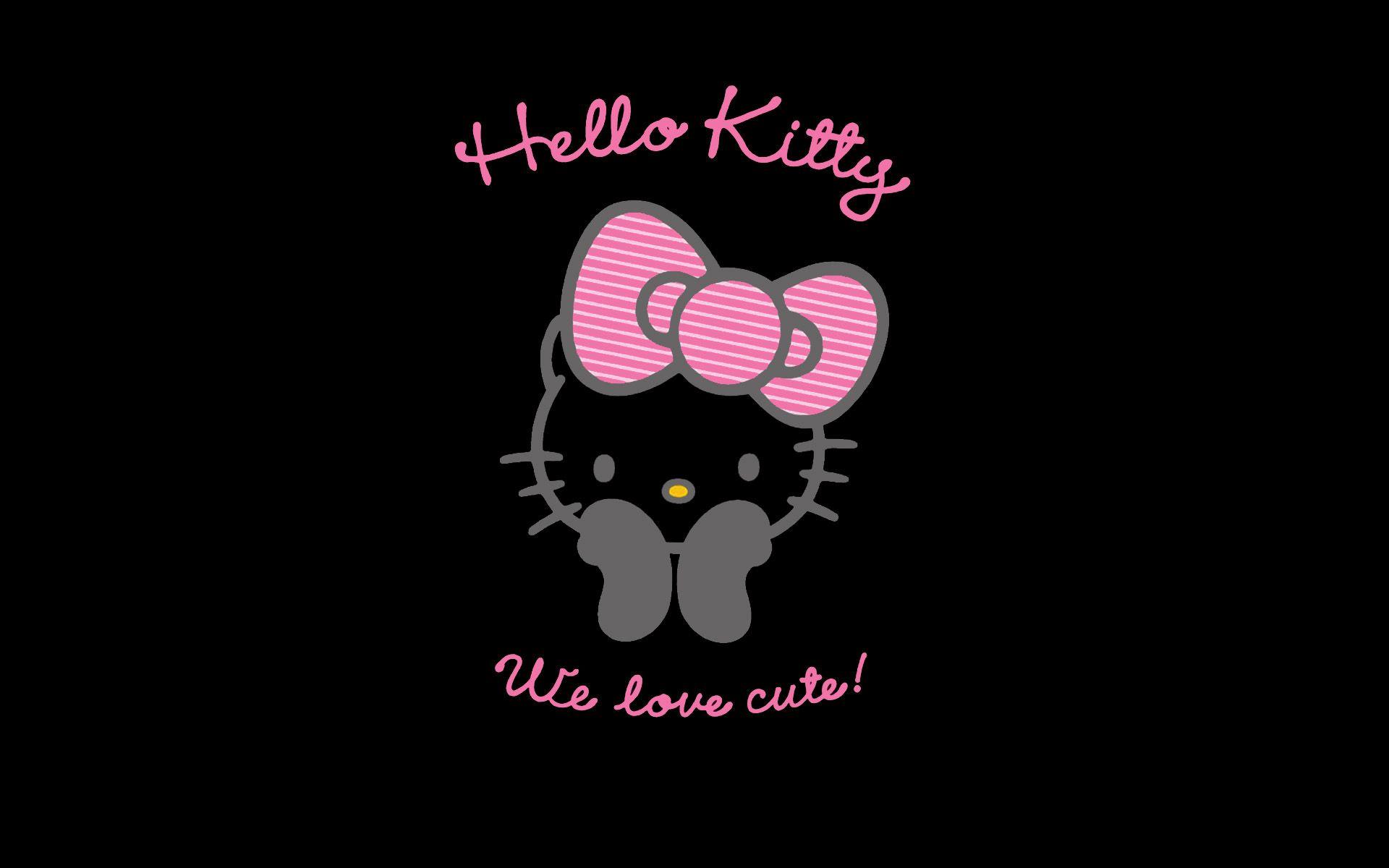 Hello Kitty sfondo nero, 1920x1200 Full HD+ WUXGA, Laptop