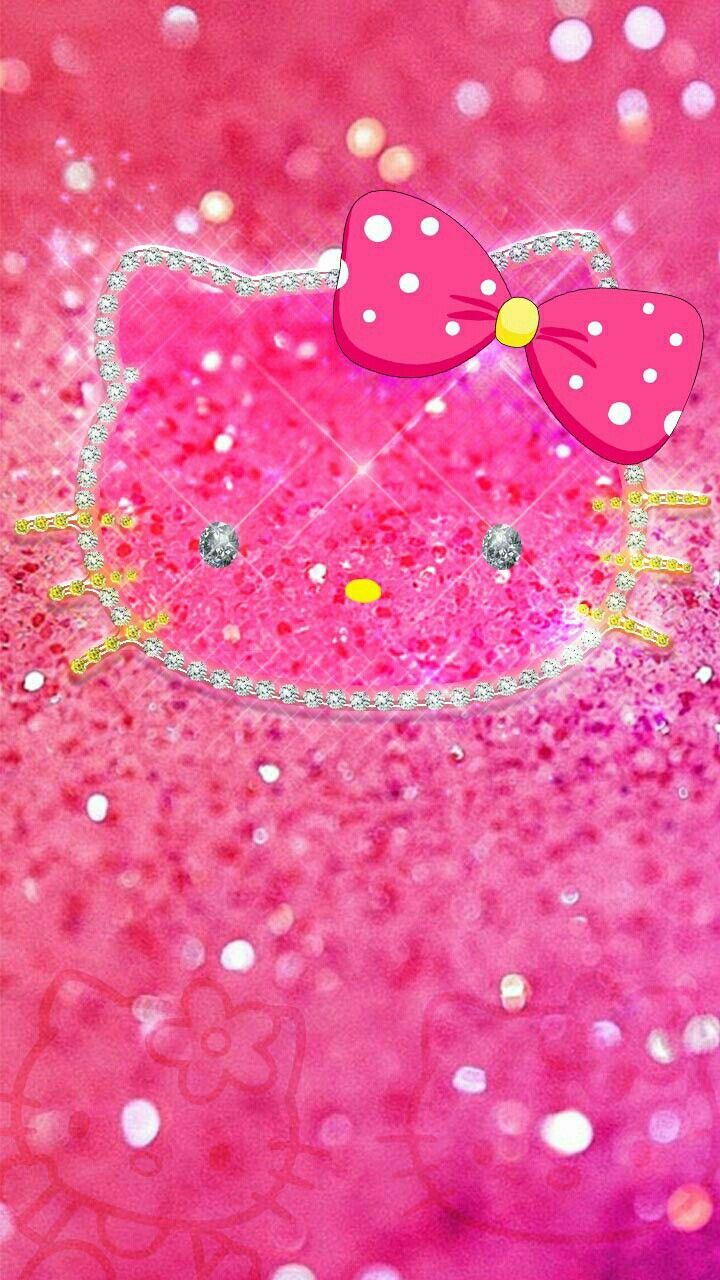 Hello Kitty glitter rosa, 720x1280 Verticale, OnePlus