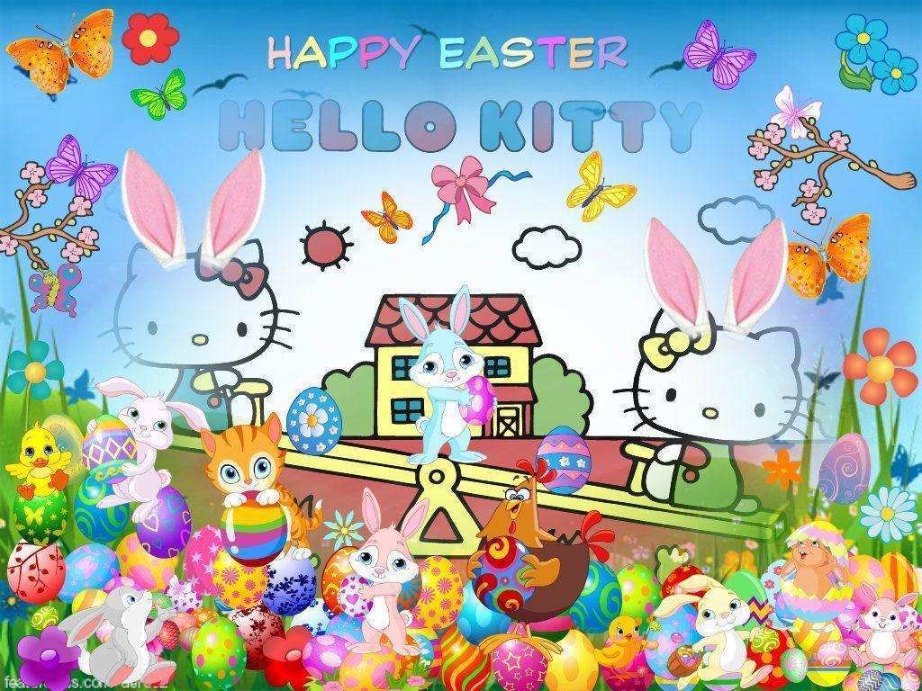 Hello Kitty coniglietto Pasqua, 1600x1000 900p, Desktop