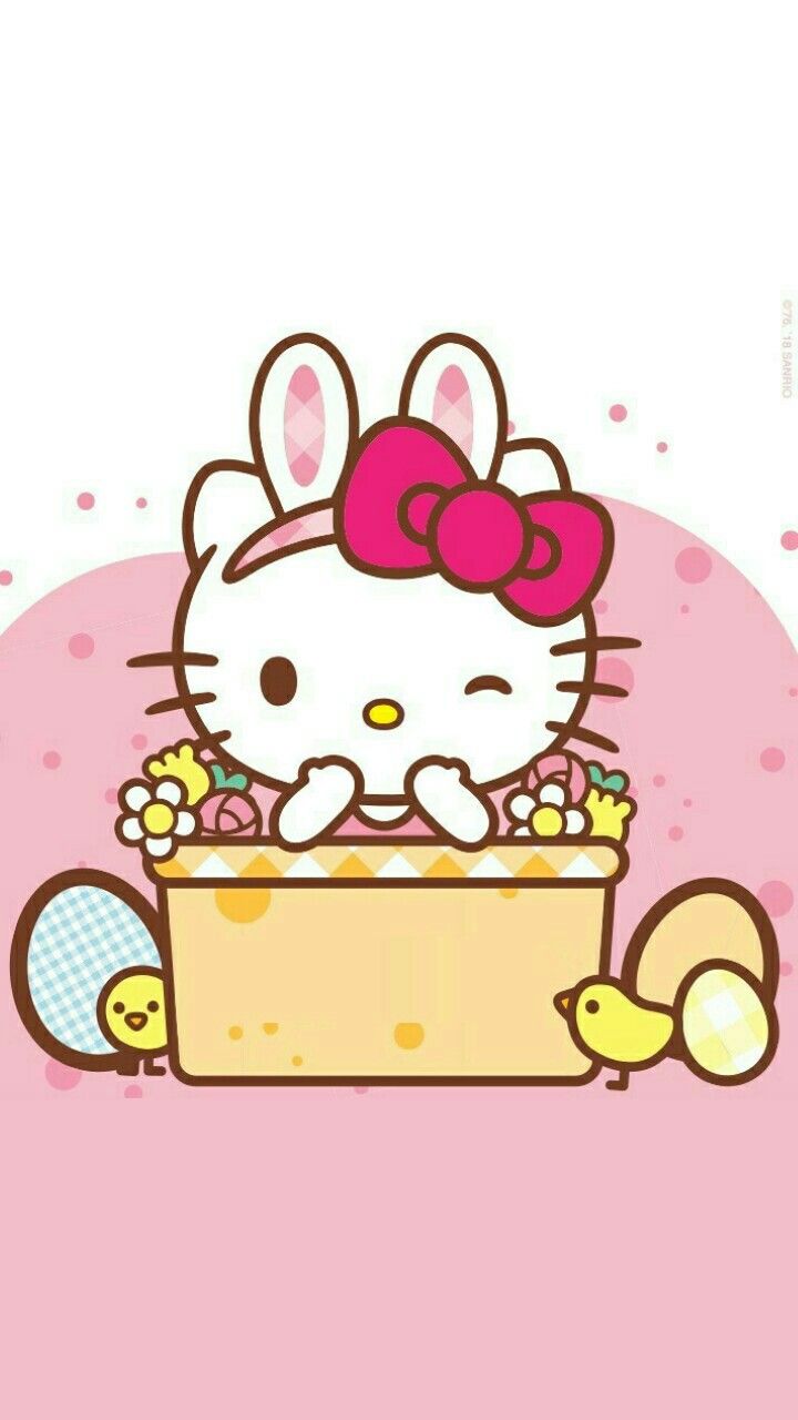 Hello Kitty Pasqua uova conigli, 1024x768 HD, Laptop