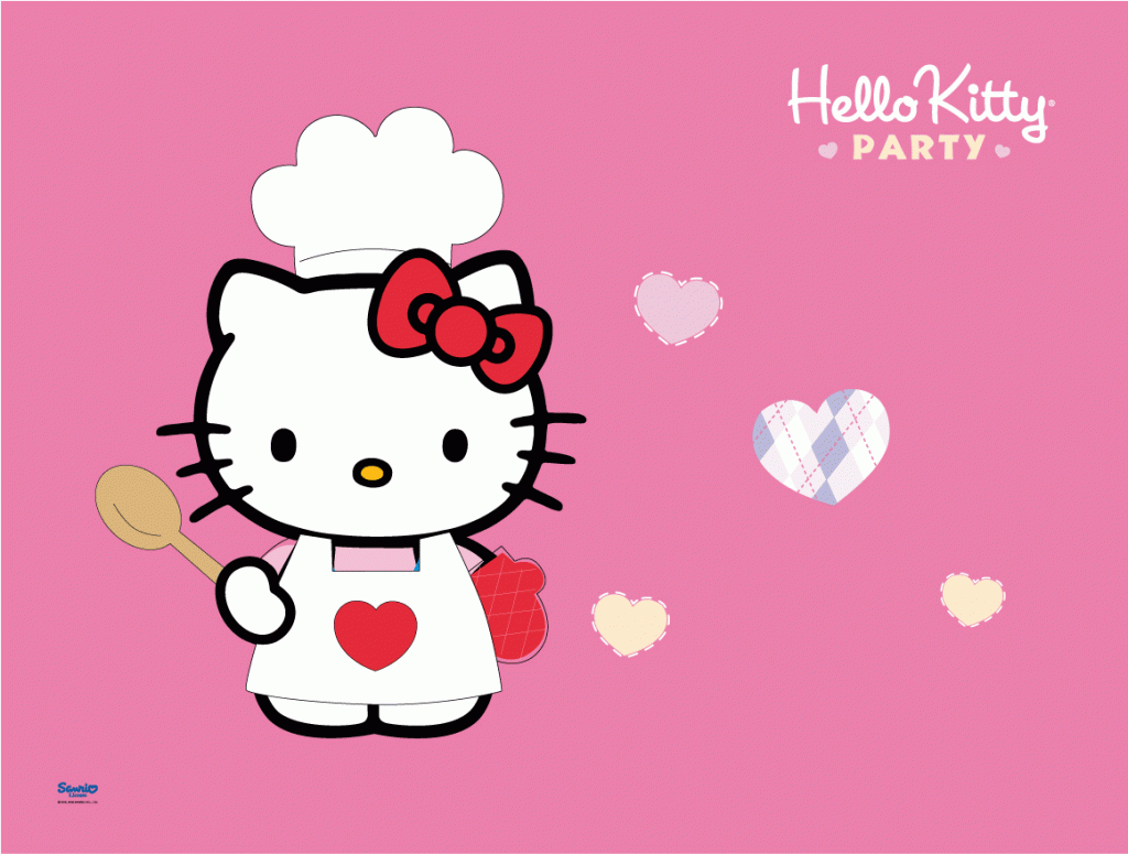 Hello Kitty su sfondo rosa, 1366x768 720p, Laptop