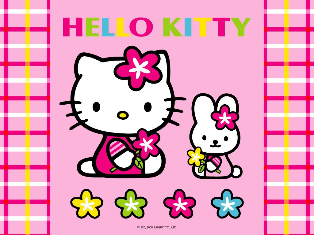 Hello Kitty vestita orsetto verde, 1024x768 HD, Laptop