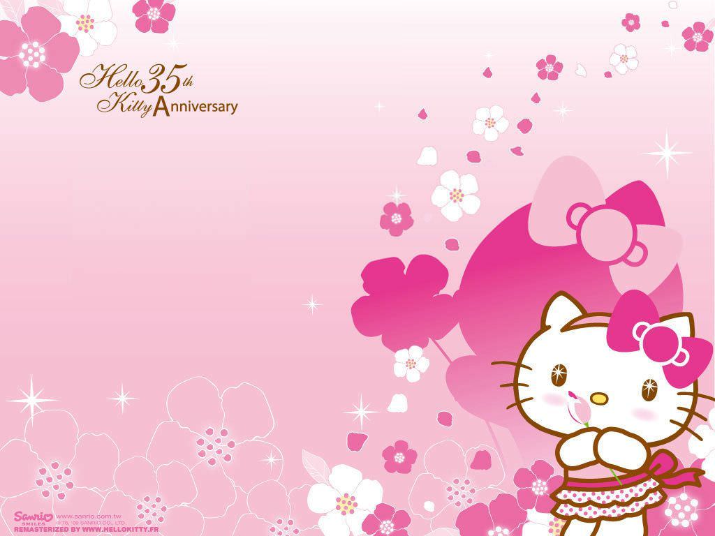 Hello Kitty rosa con cuori, 1920x1440 Full HD+, PC