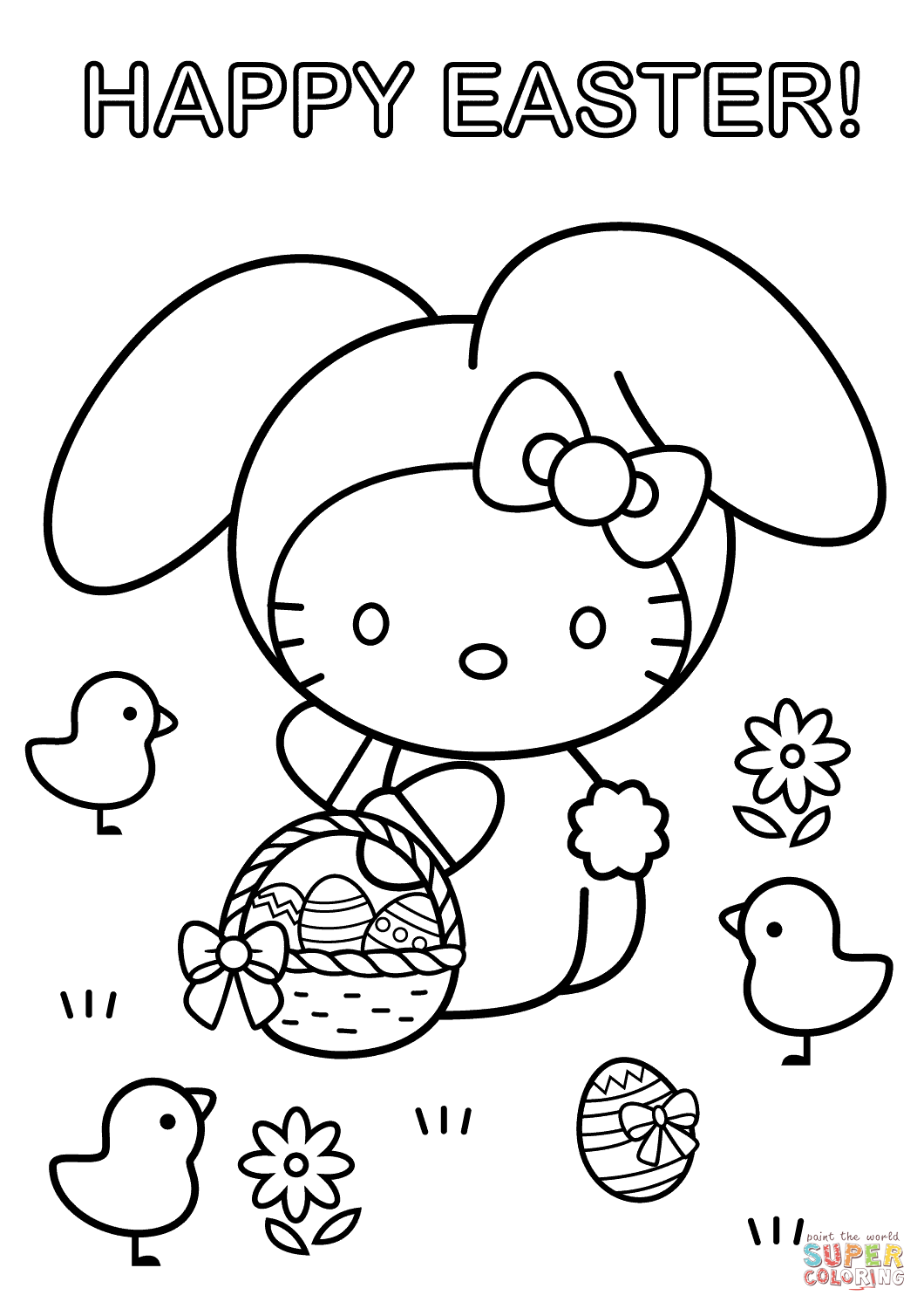 Hello Kitty coniglio uova pasquali, 2048x1365 Hi-Res, Desktop
