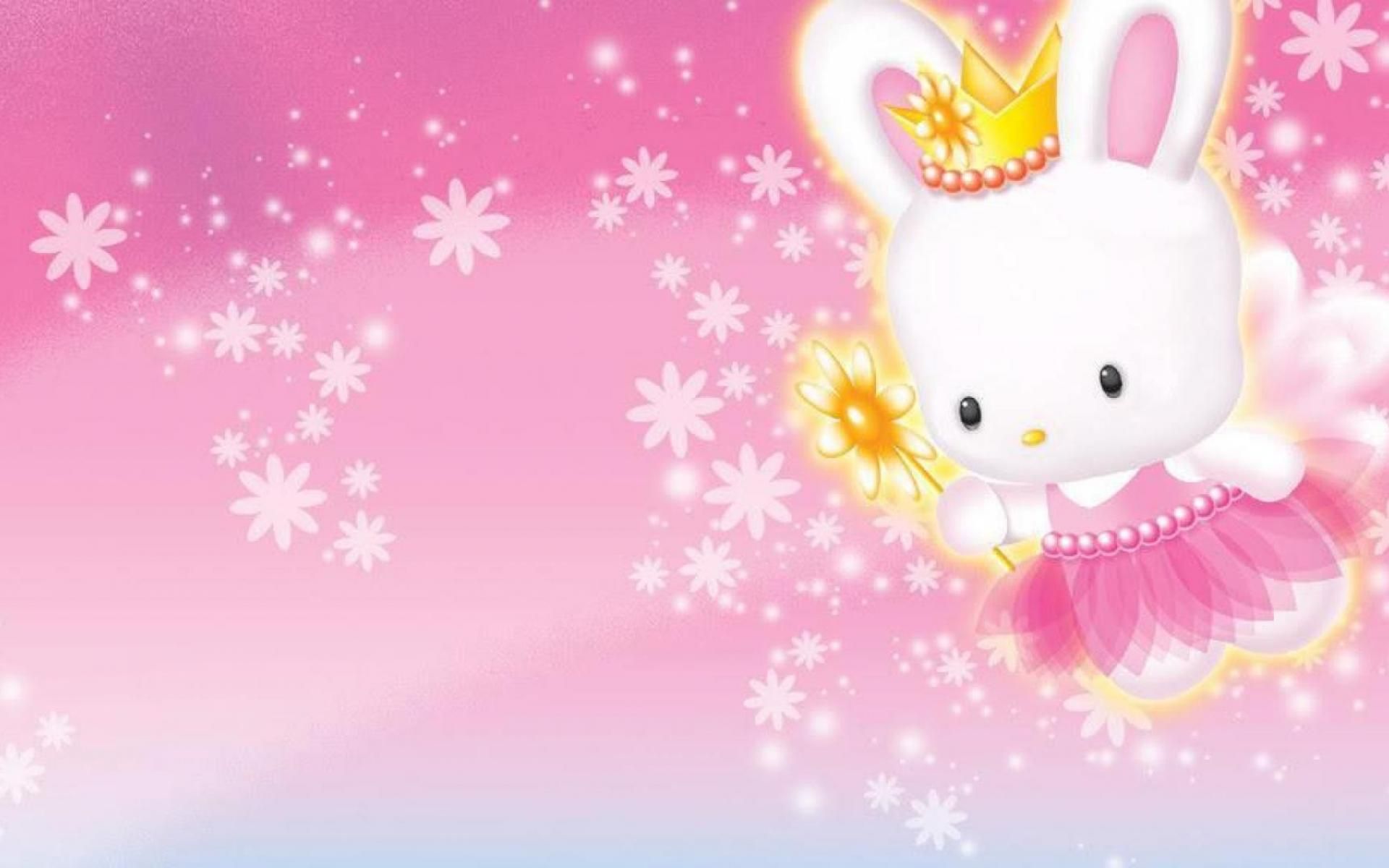 Hello Kitty cornici fiori rosa, 1920x1200 Full HD+ WUXGA, iMac