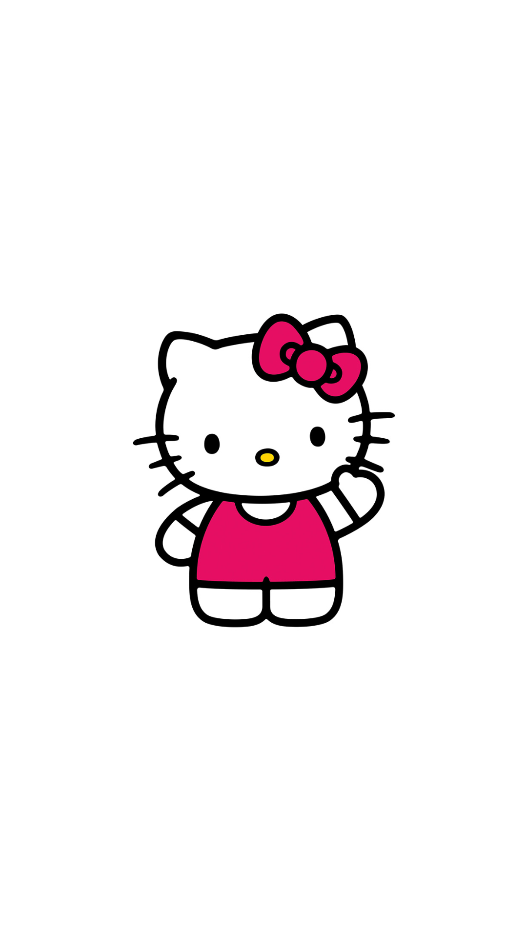 Hello Kitty rosa cartone, 1080x1920 Verticale, Telefono