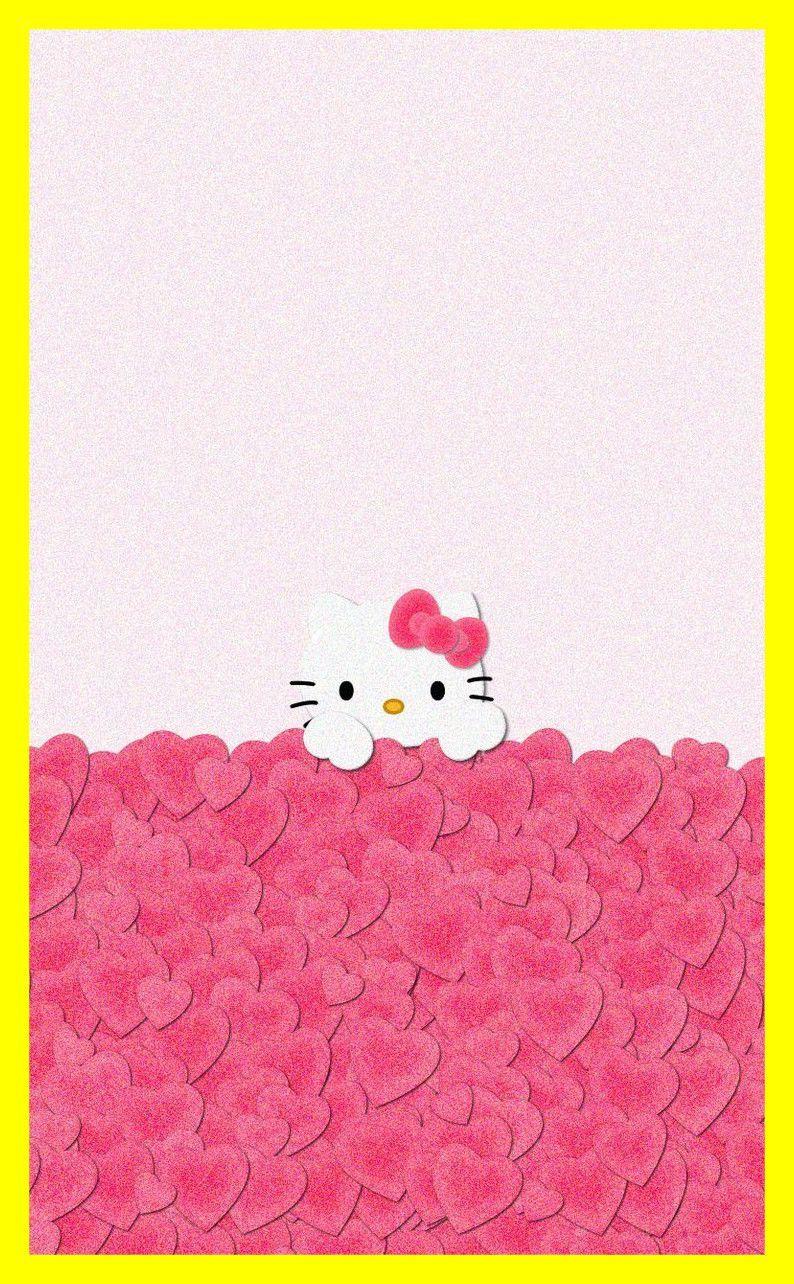 Hello Kitty tra cuori rosa, 794x1284 Verticale, Xiaomi