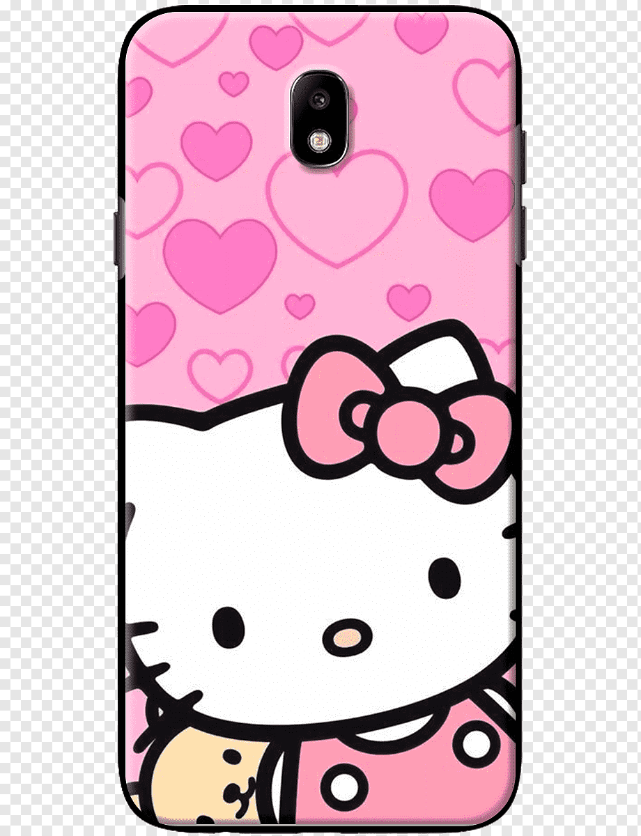 Hello Kitty cover rosa cuori, 920x1200 Verticale, Mobile