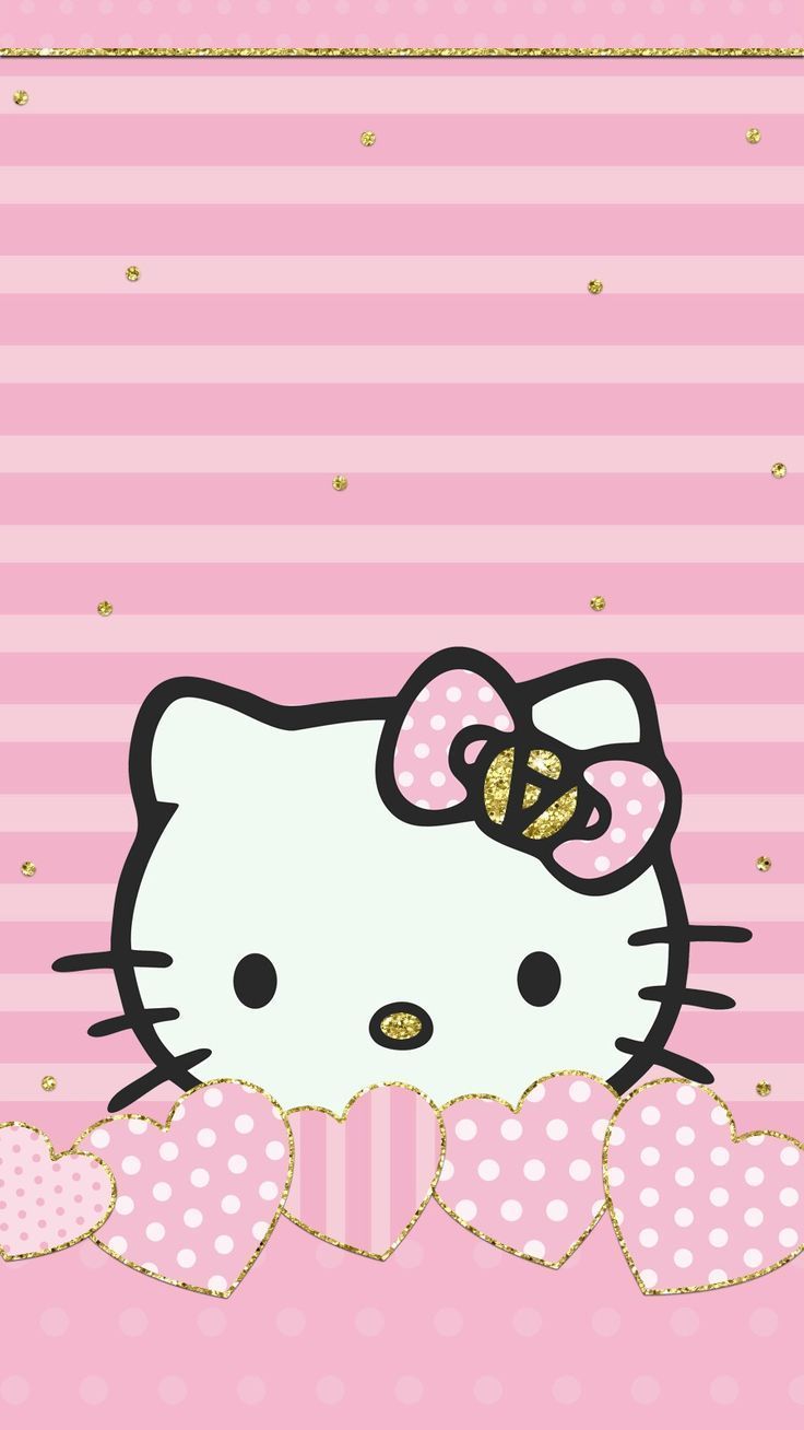 Hello Kitty cuori rosa, 736x1308 Verticale, Telefono