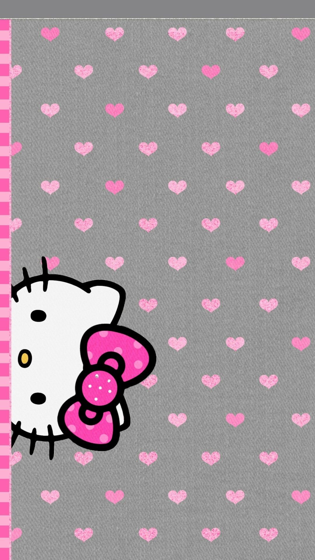 Hello Kitty cuori rosa, 1080x1920 Full HD Verticale, iPhone