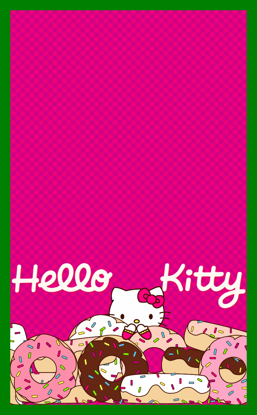 Hello Kitty ciambelle rosa, 834x1346 Verticale, Mobile