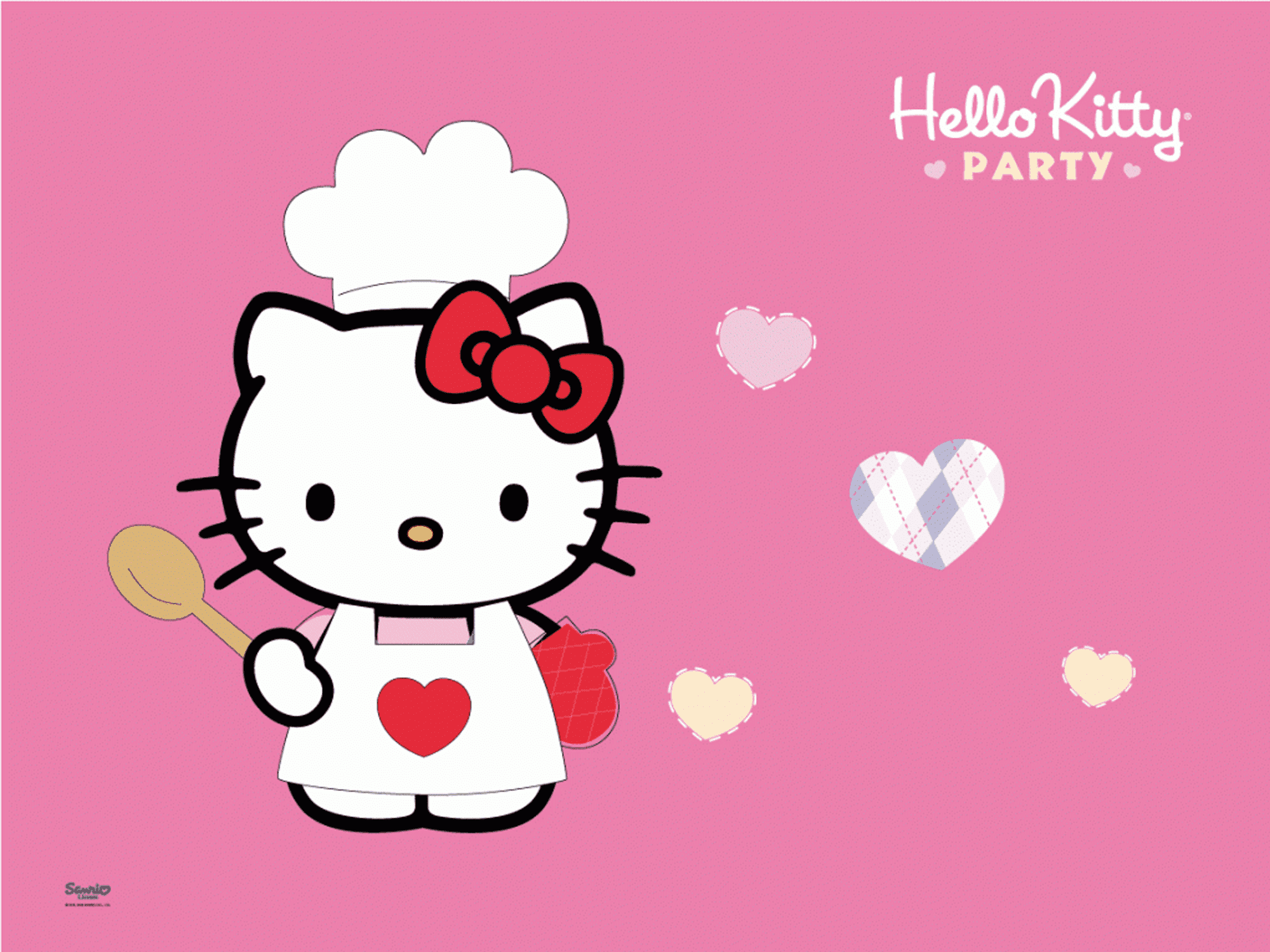 Hello Kitty cuoca sfondo rosa, 2000x1500 alta risoluzione, PC