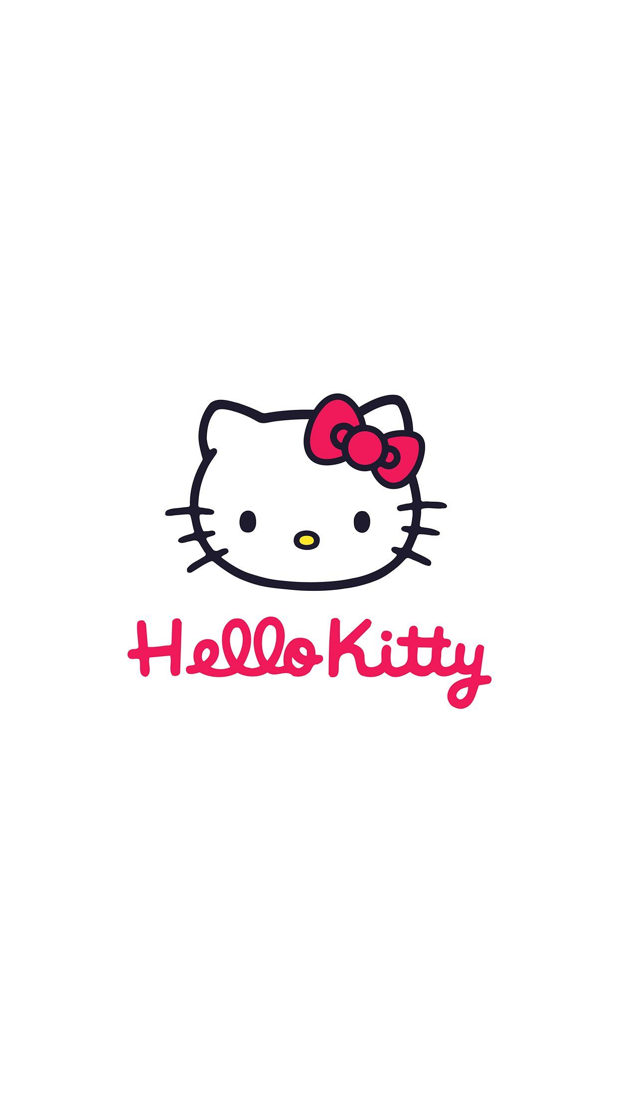 Hello Kitty logo faccia, 1242x2208 Full HD Verticale, iPhone