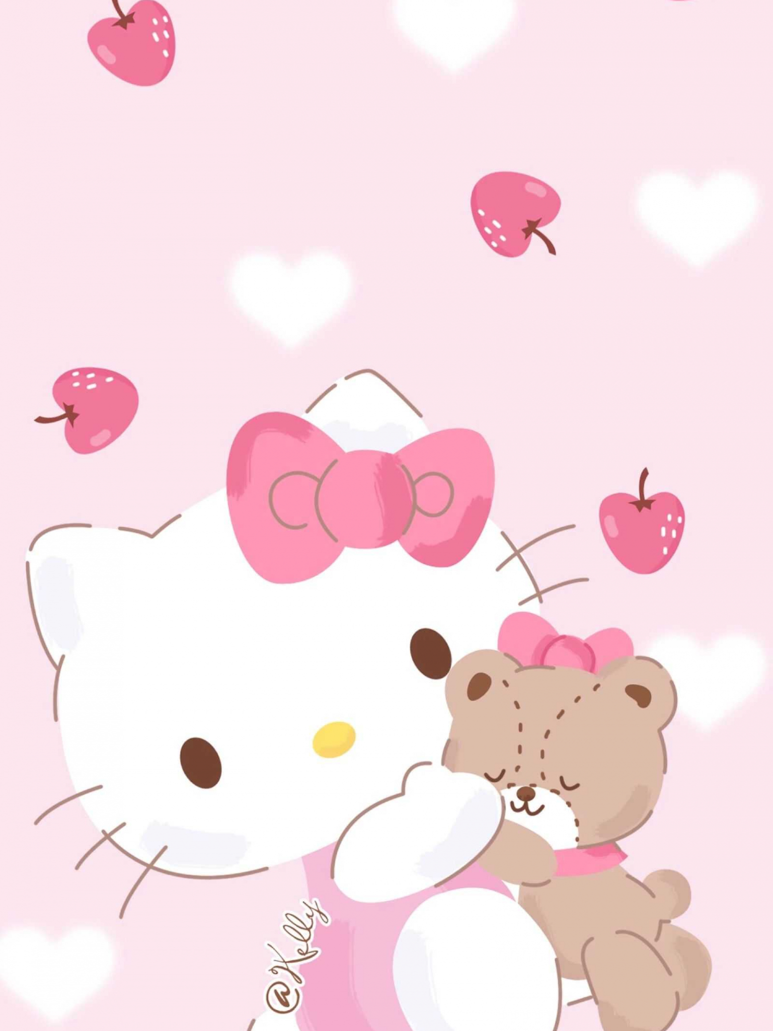 Hello Kitty con orsacchiotto, 1536x2048 Full HD Verticale, Google Pixel