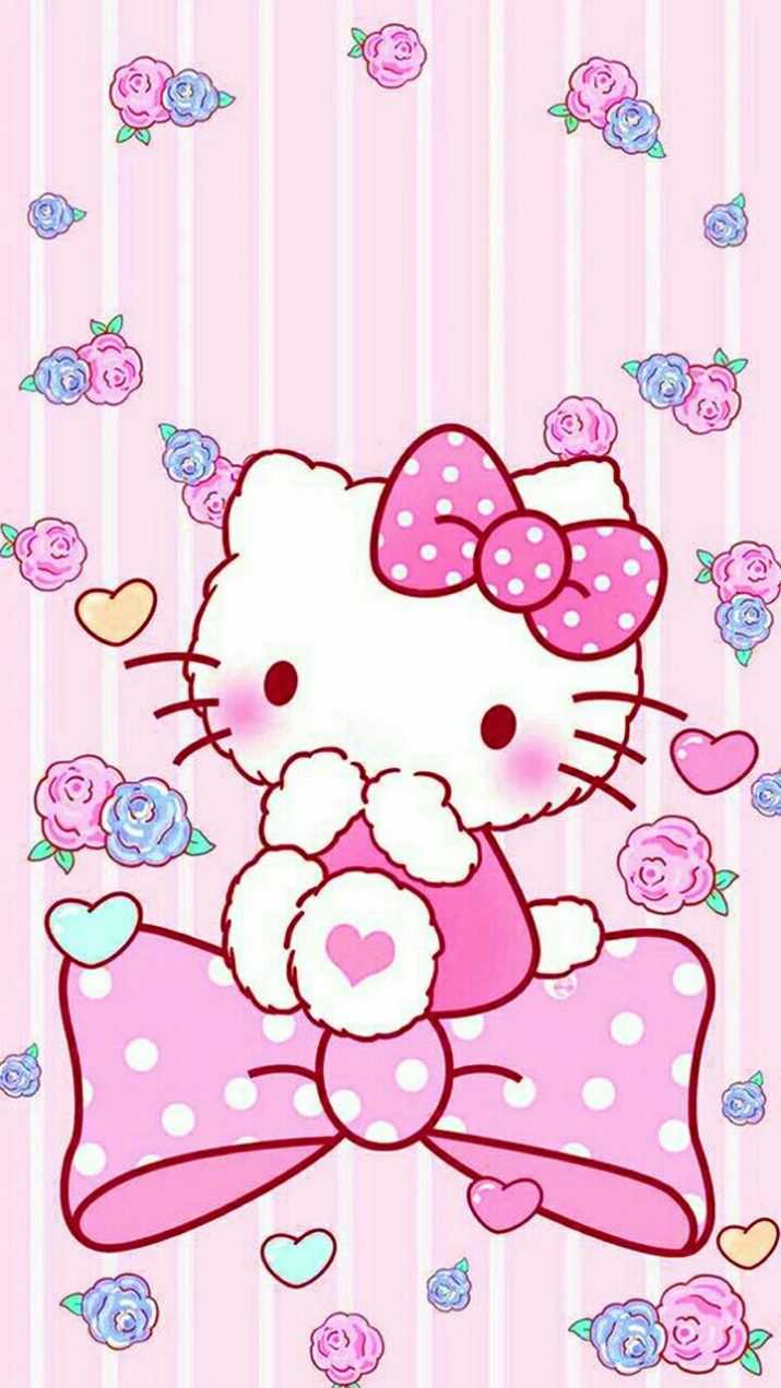 Hello Kitty rosa con fiocco, 715x1271 Verticale, Telefono