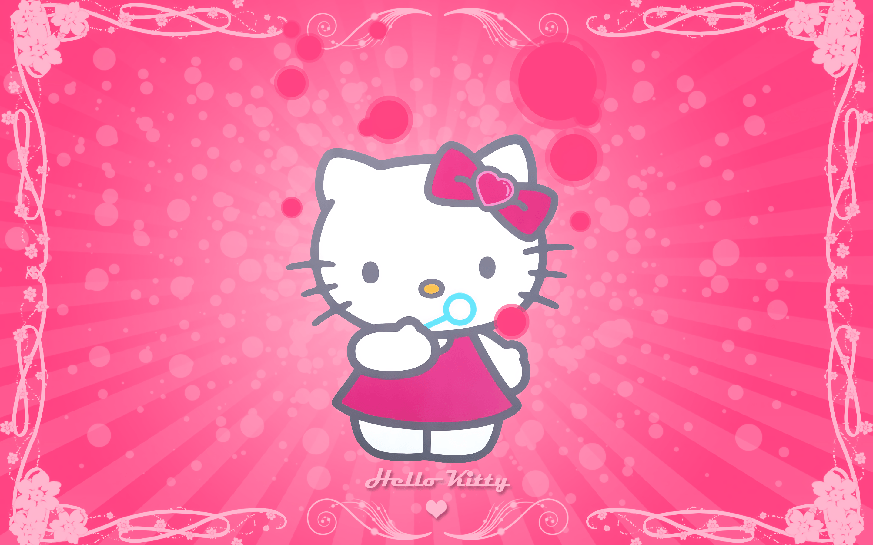 Hello Kitty sfondo rosa, 2880x1800 2K+, MacBook Pro