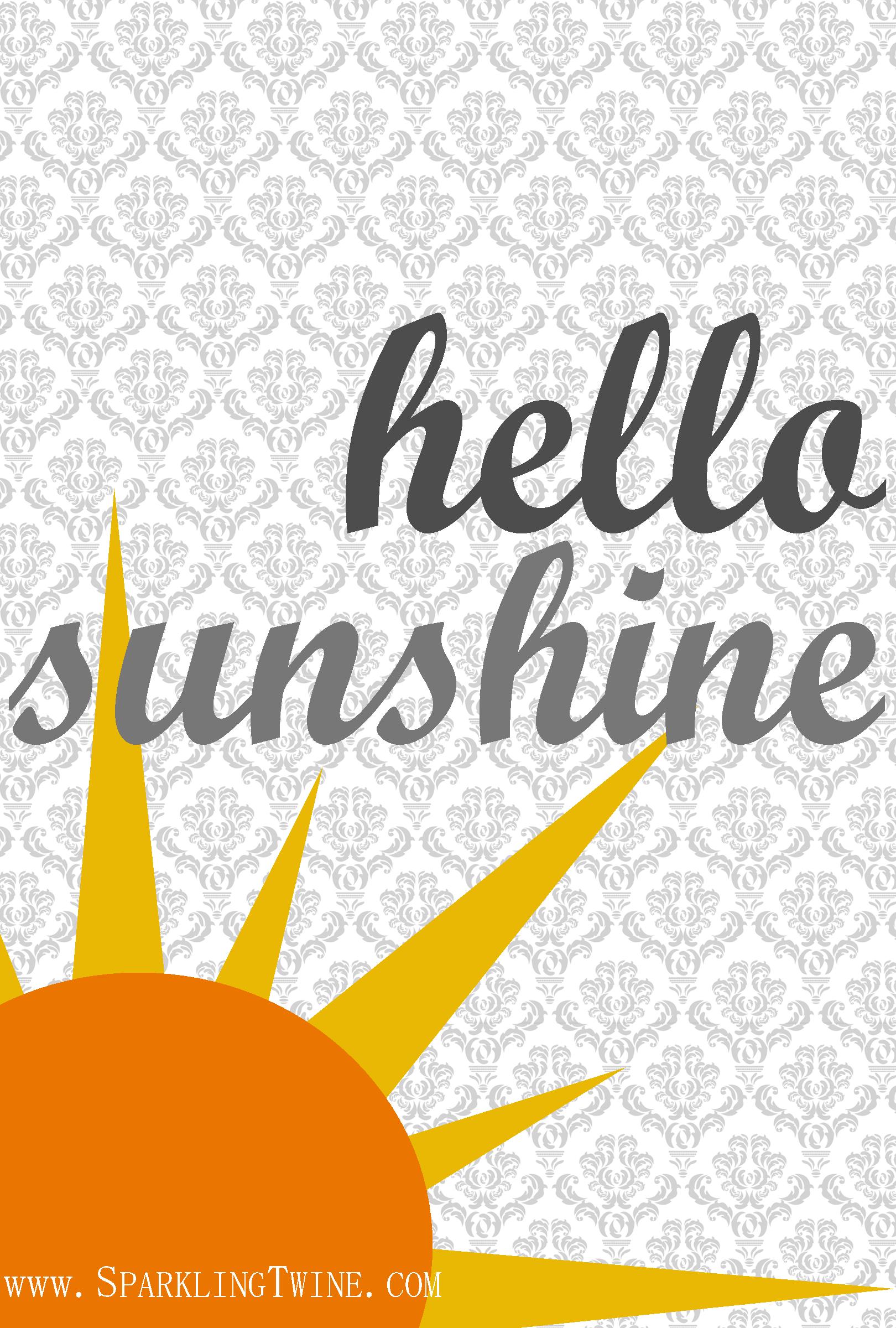 Sole giallo con scritta hello sunshine, 1620x2400 Full HD Verticale, Realme