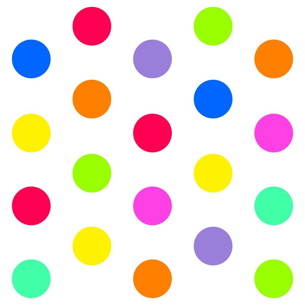Pois colorati sfondo bianco, 1024x1024 HD, Desktop