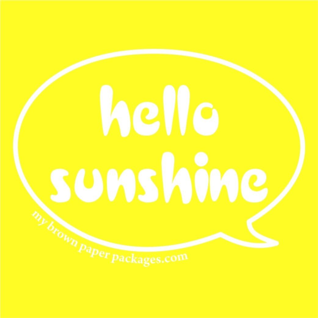 Fumetto testo hello sunshine giallo, 1041x1041 HD, Laptop