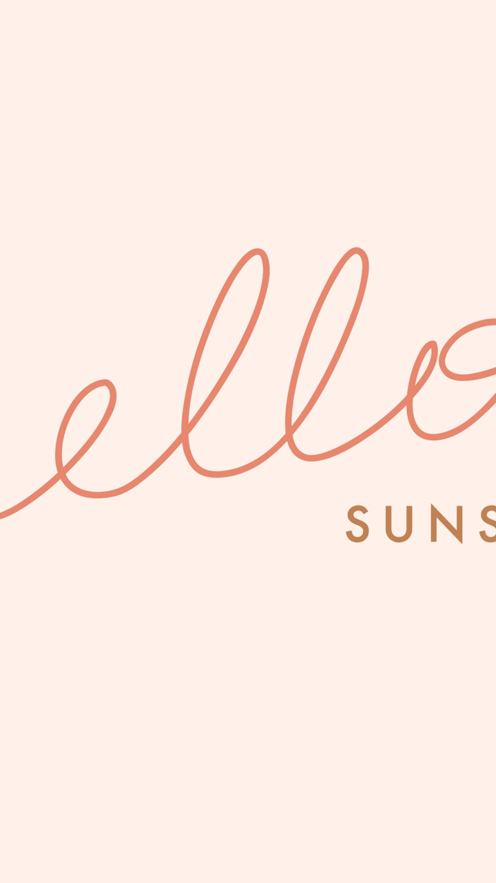Scritta Hello Sunshine rosa, 720x1280 Full HD Verticale, Google Pixel