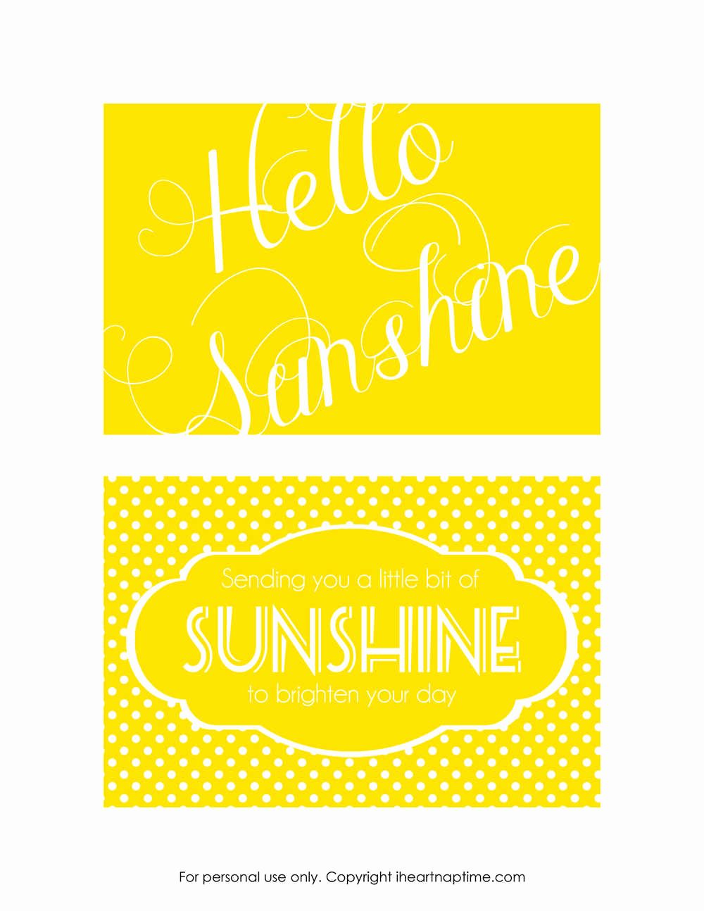 Cartoline gialle Hello Sunshine, 1000x1294 Full HD Verticale, Smartphone