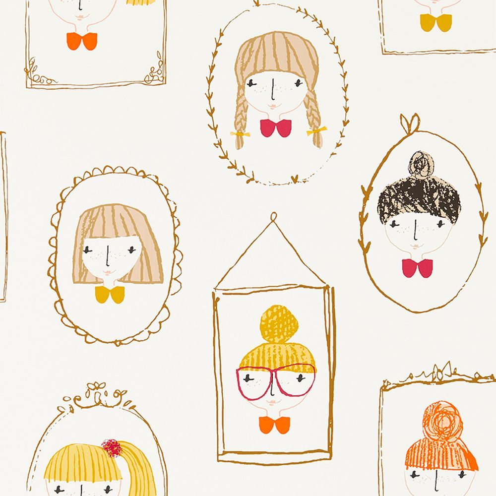 Ritratti bambini cornici disegnate, 1000x1000 HD, PC