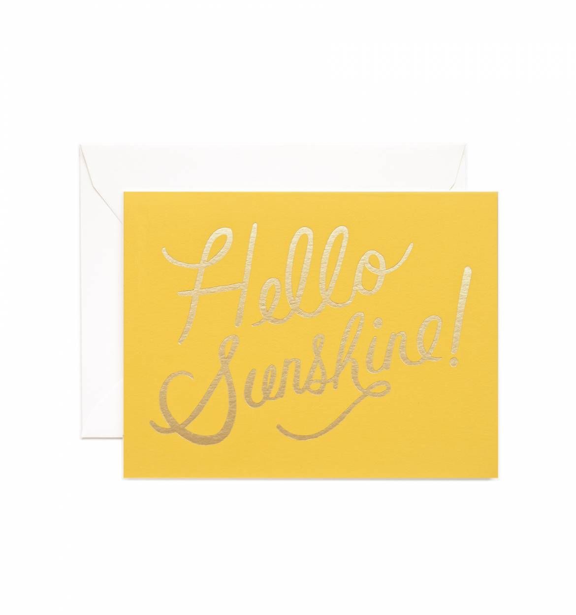 Biglietto giallo Hello Sunshine, 1170x1248 Full HD Verticale, iPhone