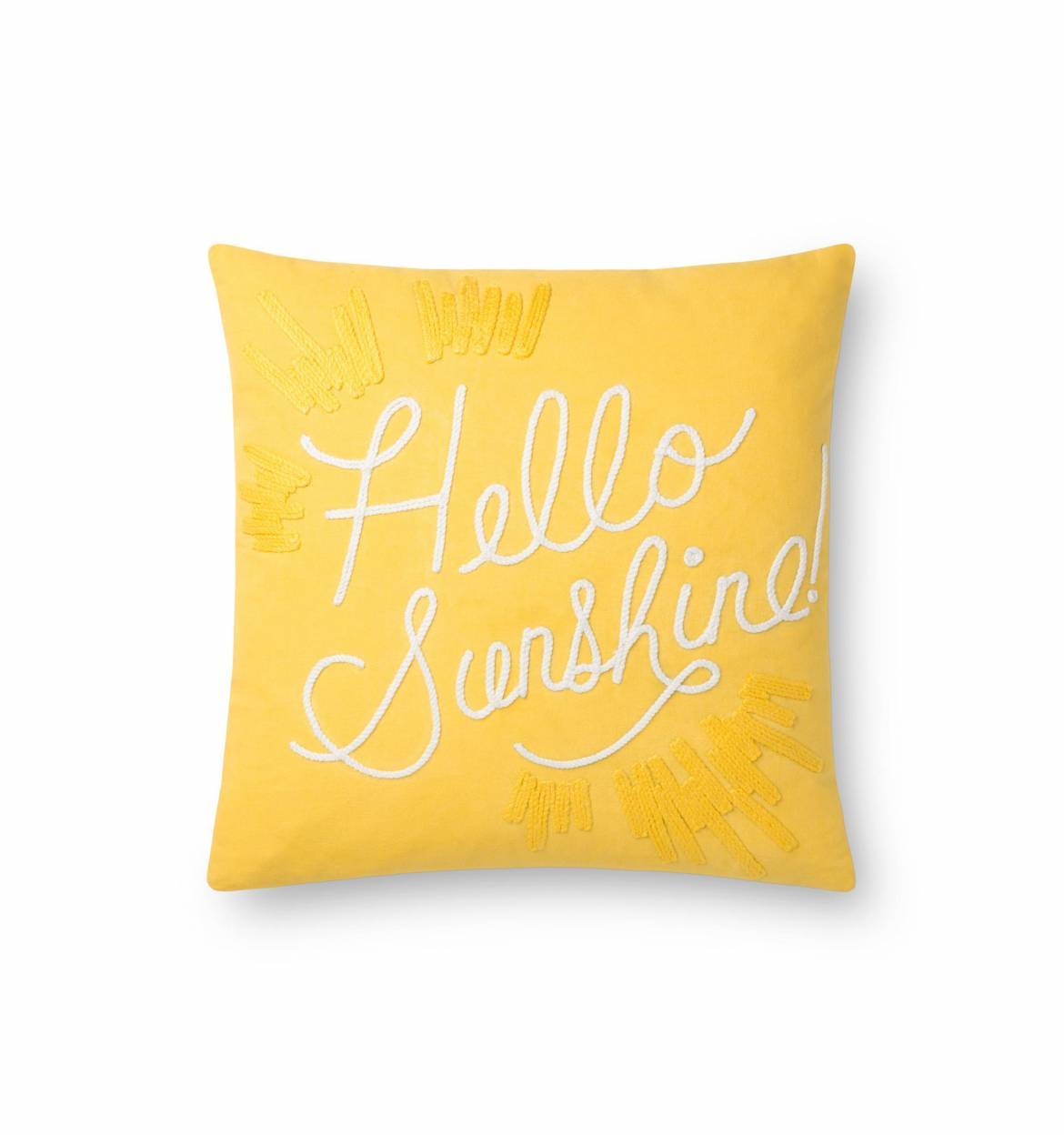 Cuscino giallo Hello Sunshine, 1170x1248 Verticale, Mobile
