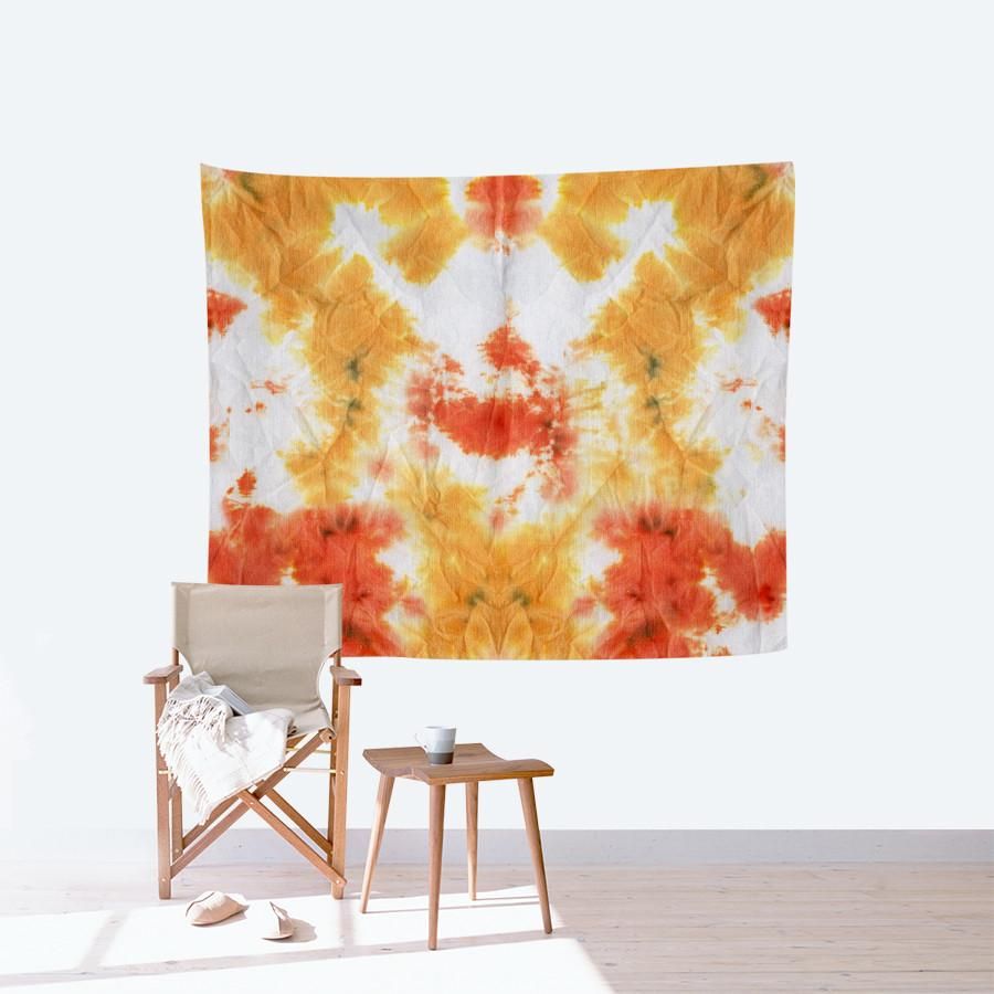 Arazzo tie-dye giallo arancio, 900x900 HD, Laptop