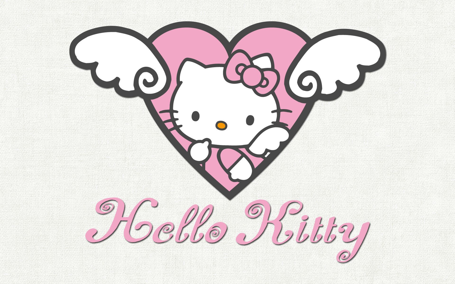 Hello Kitty con ali e cuore, kawaii, 1920x1200 WUXGA, PC