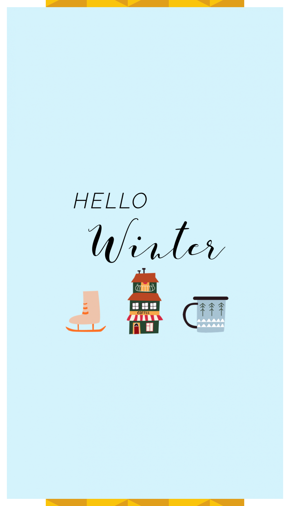 Hello Kitty inverno menta, 1080x1920 Verticale, Mobile