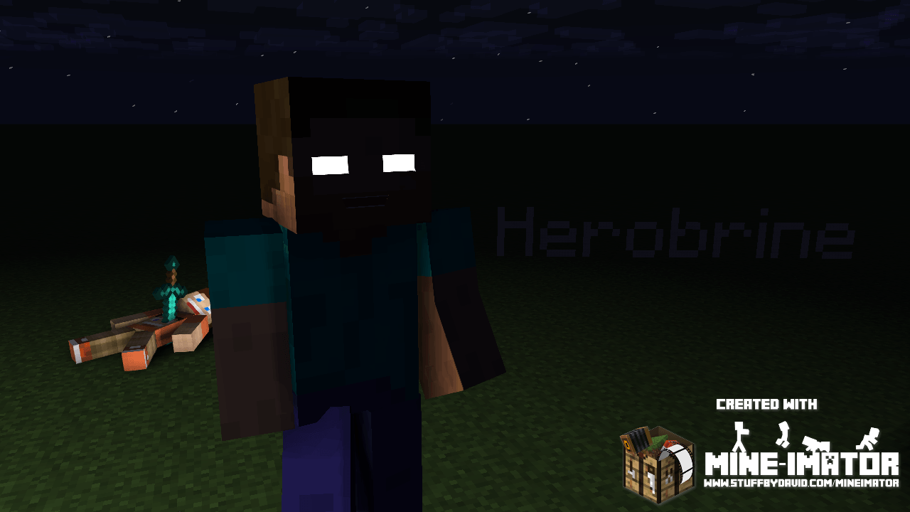 Herobrine Minecraft occhi bianchi, 1280x720 HD, Desktop